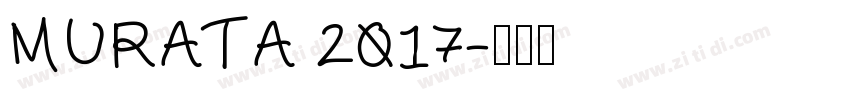 MURATA 2017字体转换
